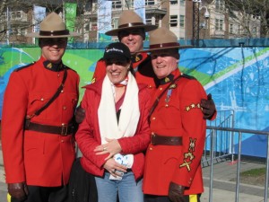 Lucky me with Canadian Mounties..
