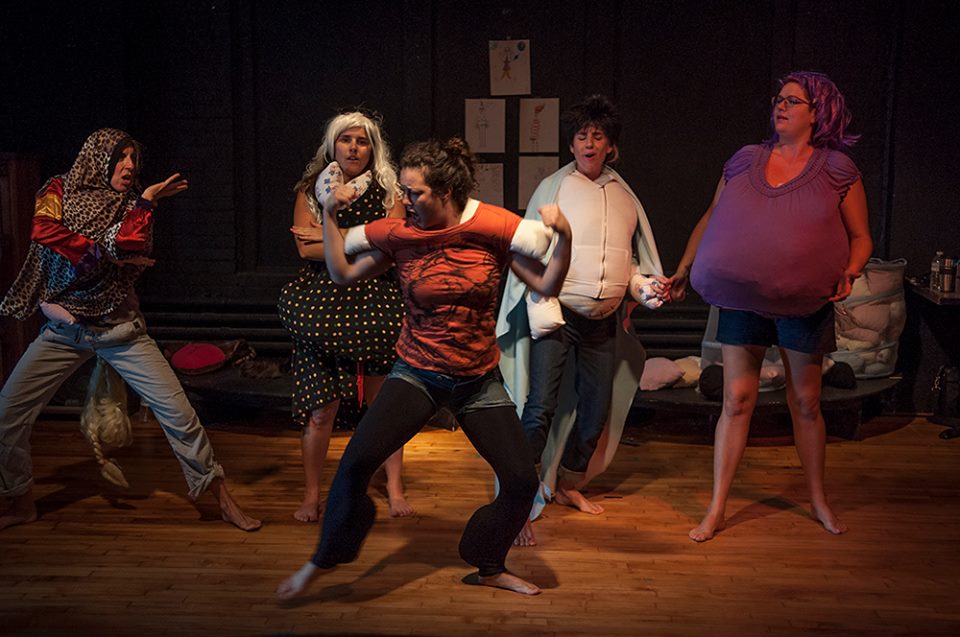 New Bouffons singing their ... heart out.  (Photo by: Tom Omorean)